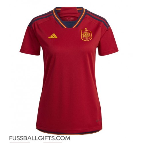 Spanien Fußballbekleidung Heimtrikot Damen WM 2022 Kurzarm